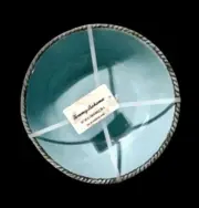 4 PC Tommy Bahama Melamine Bowl Set - 4 Aqua Turquoise Blue ROPE EDGE Bowls NEW