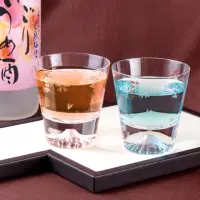 在飛比找momo購物網優惠-【田島硝子】富士山杯 mini櫻花款 威士忌杯2入組 酒杯 