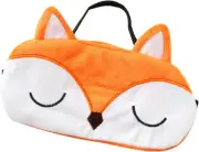 Cute Animal Sleep Mask Plush Blindfold Rabbit Panda Koala Eye Cover (Orange Fox)
