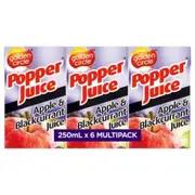 Golden Circle Juice Apple & Blackcurrant 100% Popper 24 X 250ml Carton