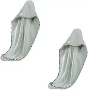 minkissy 2Pcs Bath Cap Fleece Dry Hair Cap Microfiber Shower Cap for Hair Drying