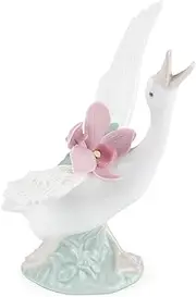 Lladro - RUNNING DUCK WITH PINK ORCHID