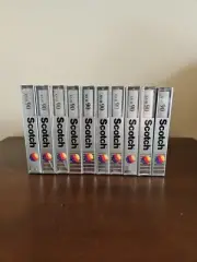 10 Scotch XS II 90 Minute High Bias Blank Studio Audio Cassette Tapes Sealed New