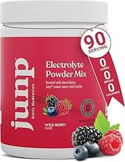 JUNP Hydration Electrolyte Powder, Electrolytes Drink Mix Supplement, Zero Calories Sugar and Carbs, Kosher, Wild Berry Flavor, 90 Servings