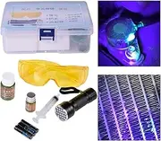Coolant Leak Detection Kit - Professional Uv Refrigerant Leak Detector Kit, Oil Leak Detection Set | Air Coolant Leak Detection Tools, Ac Refrigerant Leak Detection Accessories for Household