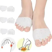 Toe Separator, Metatarsal Pads(3 Pairs), Toe Spacers, Metatarsal Pads Women, Soft&Breathable Metatarsal Cushion, Toe Straightener, Great For Bunion, Hammer Toes, Metatarsal Pain For Men & Women