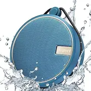 INSMY Portable IPX7 Waterproof Bluetooth Speaker, Wireless Outdoor Speaker Shower Speaker, with HD Sound, Support TF Card, Suction Cup, 12H Playtime, for Kayaking, Boating, Hiking (Navy)