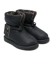 rubberised-logo snow boots 39 black