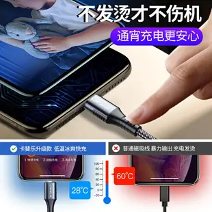 卡斐樂蘋果PD快充線18W數據線磁吸閃充充電線器iPhone11Pro手機X加長XSMax8Plus專用iPad快速TypeC轉Lighting