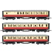 HORNBY BR GRESLEY PASSENGER COACH TRIPLE PACK OO GAUGE MODEL RAILWAYS