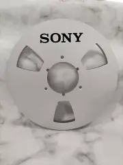 One Pair 10.5" Silver SONY 1/4" Empty Tape Reels For Reel To Reel Tape Recorders
