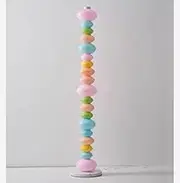 Candy Skewer Floor Lamp, Pastel Glass Lampshade, Translucent Colourful Design