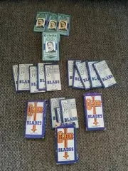 16 Vintage Gillette Blue Blades & Gilbert Blades with Boxes 1/1 on Ebay.