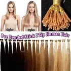 US CLEARANCE I Tip Stick Double Drawn Human Remy Hair Extensions Micro Bond 200G