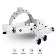 Dental Medical Wireless 5W LED Headband Head Light w/ 3.5X Loupes White US STOCK