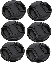 MERRYHAPY Camera Lens Cover Set 6pcs Lens Protectors 49mm Diameter Band Dustproof for DSLR Cameras