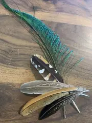 5pcs Natural 13-33cm Mixed Pheasant Peacock Feathers Home Decor DIY Craft
