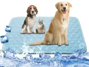 Upgraded Self-Cooling Mat for Dogs & Cats - Thicken Washable, Non-Toxic, Fold...