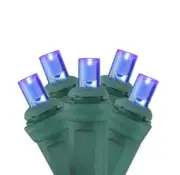 Northlight 4' x 6' Blue LED Net Style Christmas Lights - Green Wire