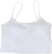 [Ztexkee] Girls Padded Top Tank U-Neck Top Cami Crop Top Built in Bra Slim Fit Shirt Top for Women Girl