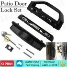 Sliding Glass Patio Door Lock Set pull handle key door hardware key metal W/key