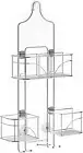 Home Shower Caddy Storage Chrome Hanging Shelf Bathroom Elegance Organizer Rack