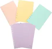 Happyyami 160 Sheets Colored Filler Paper Notebook Refill Notepad Replacement Refills Loose-Leaf Paper