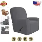 Versatile 4-Piece Gray Checkered Sofa Slipcover Set for Furniture Protection