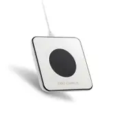 LED USB Night Light QI Phone Fast Wireless Charger 3D Tempered Mirror Charging Pad Dock