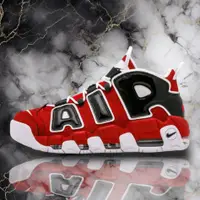 在飛比找蝦皮購物優惠-Nike Air More Uptempo 黑紅 白底 PI