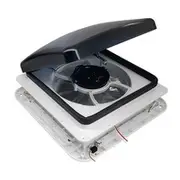 TRA 12V Shower Roof Vent With LED Lights And Tinted Lid Suits Roof Thickness 50-80mm