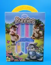 Children's Easter THUMPER 2010 DISNEY BUNNIES 12-Book Library w/Case 3x3 Books