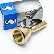 Stork T1 Light Weight Small Shank 24K Gold Trombone Mouthpiece