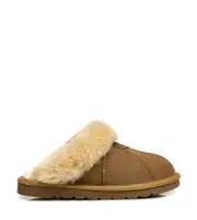 AS Ugg Men Slippers Australian Double Faced Sheepskin Slippers Anti-slip Robert