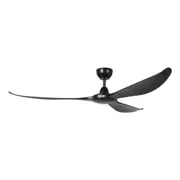 KURRAWA DC Ceiling Fan 72 '' Black Blade - 20618902