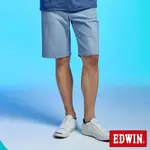 EDWIN JERSEYS 迦績 冰河玉寬鬆牛仔短褲-男-漂淺藍