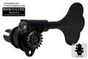 GOTOH GRL510C-12 Res-o-Lite Open Gear Bass Tuner Clover, Black, 3L x 2R
