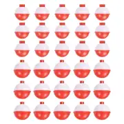 1/1.5 Inch Fishing Bobbers, 30 Pack Plastic Push Button Round Fishing Float