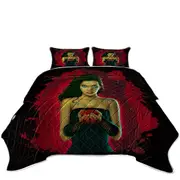 Fantasy Vampire Art Blood Roses Vampirette Coverlet