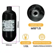 TUXING 4500Psi 68Ci/1.12L Pcp Carbon Fiber Tank,High Pressure Composite Cylinder
