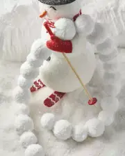 Snowball Christmas Garland