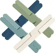 Foldable Silicone Trivets,4Pcs Non-Slip Thick Foldable Silicone Trivets, Foldable Silicone Trivet Mats,Hot Pot Holder Hot Pads Drying Mat,Non-Slip Silicone Pot Holders Hot Pads,Silicone Trivet Mat Set