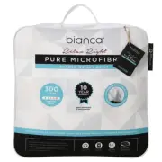 Bianca Relax Right Pure Microfibre Quilt 300gsm Super King Bed WHT Room Bedding