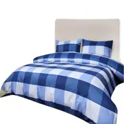 Ultra Soft Single Double Queen King Quilt Cover Set - Magic Check