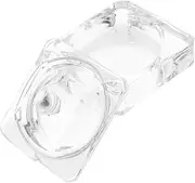 LALADEFIEE Manicure Kit Glass Nail Cup Acrylic Nails Dappen Dish Nail Liquid Holder with Lid Elegant Nail Dish Bowl Nail Salon Tool Home Party Storage Small Size Glass Material