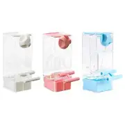 Automatic Bird Feeder Transparent Parrot Feeder for Budgies Lovebirds Finch