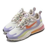 Nike 休閒鞋 Air Max 270 React 女鞋 氣墊 舒適 避震 簡約 球鞋 穿搭 米白 彩 DC3276101 [ACS 跨運動]