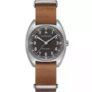 Hamilton Khaki Pilot Pioneer Hand Wind Black Dial Men's Watch H76419531