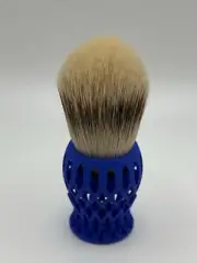 Charcoal Silvertip Badger Hair Shave Brush 3D printed Handle, New