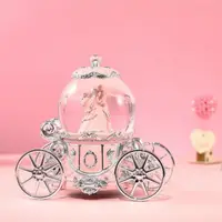 在飛比找momo購物網優惠-【JARLL 讚爾藝術】銀粉愛情圓舞曲 水晶球音樂盒(燈光效